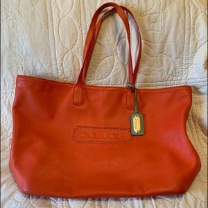 Coach leather Tote style purse